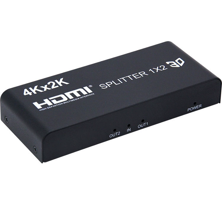 4KX2K HDMI сплиттер: один вход на два вывода, 2-портовый сплиттер высокого разрешения, один вход, два выхода HDMI Splitter