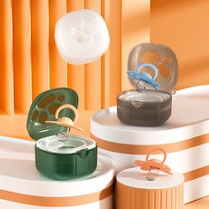 跨境宝宝安抚奶嘴盒PP收纳盒便携防尘咬咬乐储存盒透明塑料包装盒