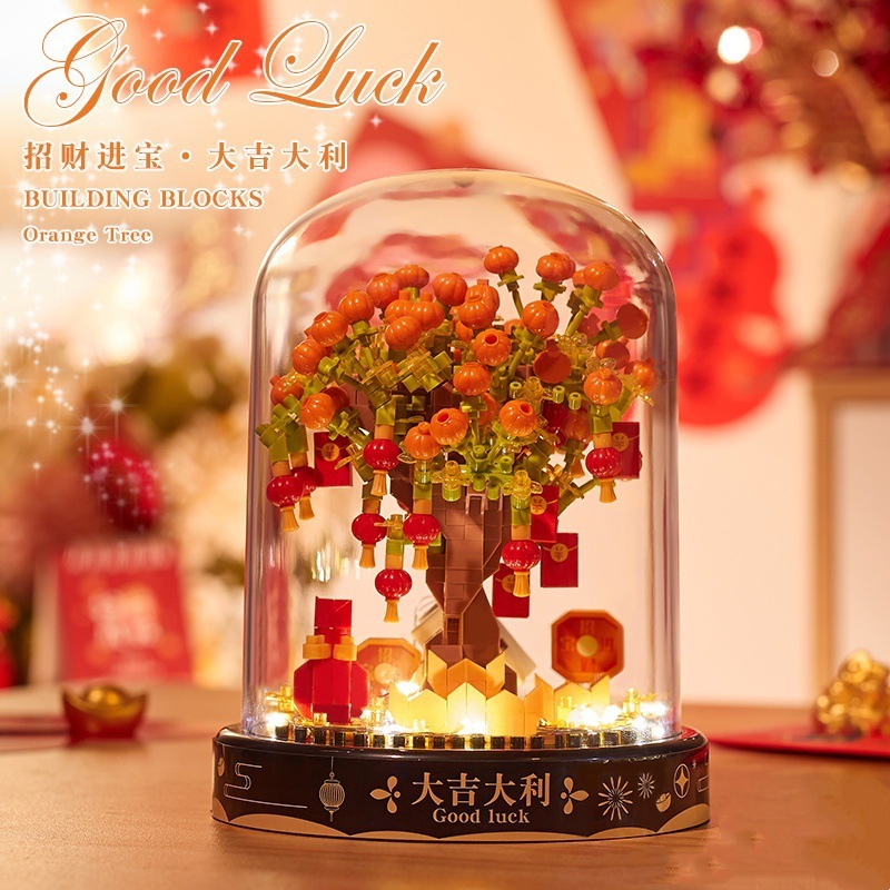 永生积木花束玫瑰花朵diy手工玩具植物盆栽摆件送女孩高级感礼物|undefined