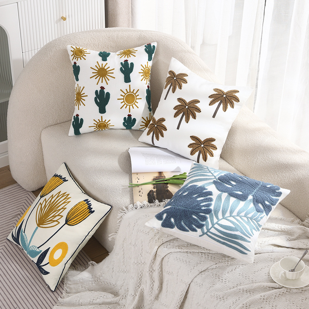 Comercio exterior bordado transfronterizo primavera y verano funda de almohada soporte de la cintura fábrica en stock entrega de una sola pieza Amazon AliExpress