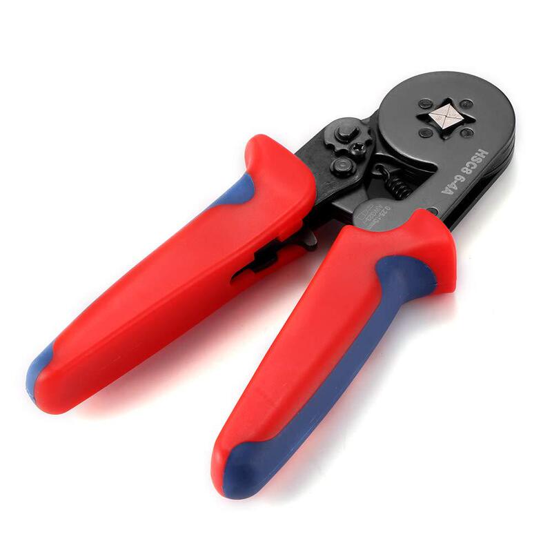 HCS8 6-4A ヨーロッパ式管状端子圧着ペンチセット VE端子TEピン型クリップ電気技師用圧着ペンチ|undefined