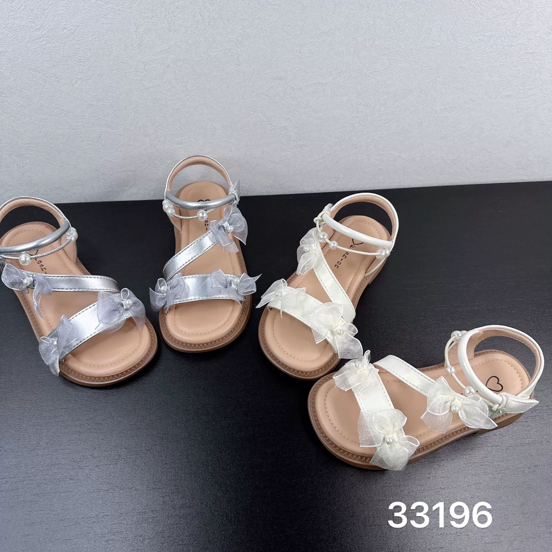 33196 сандалии для девочек 2025 новый летний стиль детская обувь принцессы с пальцами 3-6 лет маленькая девочка сладкие сандалии