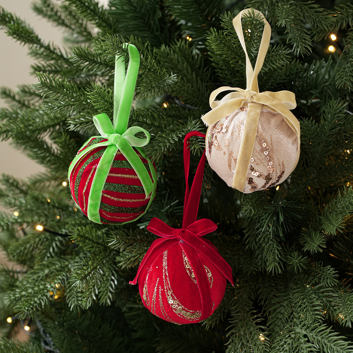 Tela transfronteriza bola de Navidad bola de paleta polvo adhesivo decoración del árbol de Navidad decoración de la atmósfera de vacaciones decoración de colgante image 3