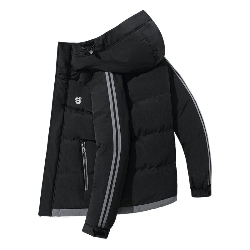 Men's Clothing Winter Warm Men's Cotton Coat Thickened Hooded Casual US Embroidered Cotton Coat Workwear Fashion Cold Proof Jacket_voghion.com