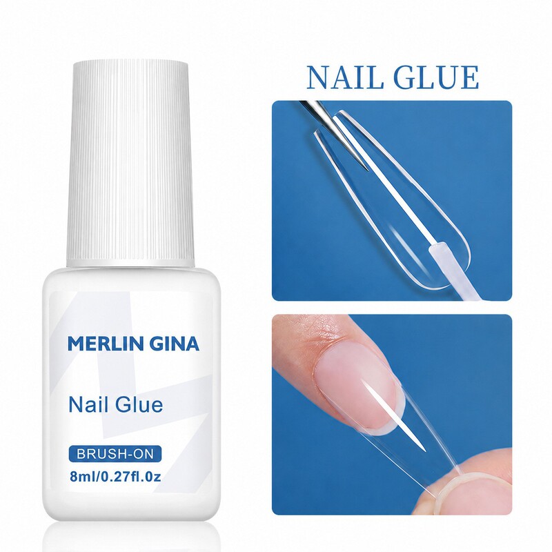 New Nail Adhesive Gel for Phototherapy, Strong and Long-Lasting, Does Not Damage Nails, Specially Designed for Nail Salons