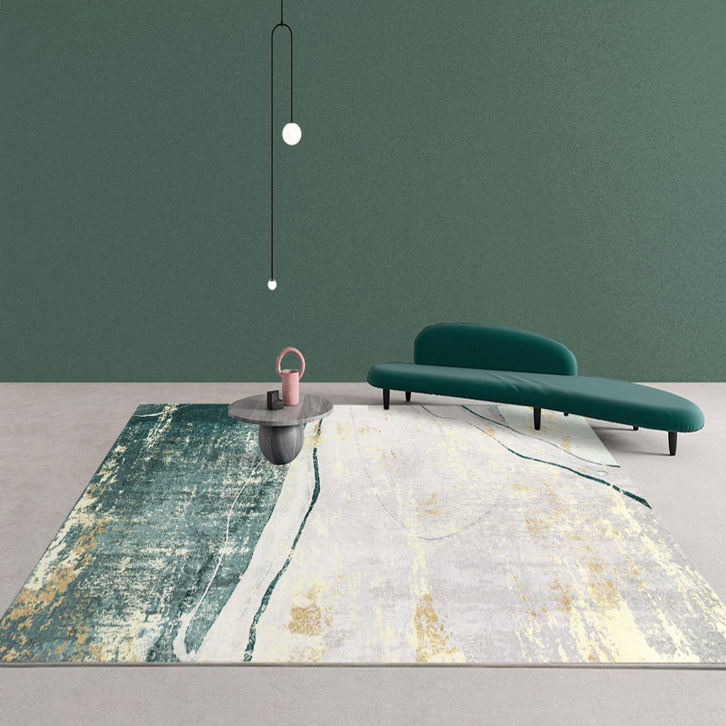 Cross-border Living Room Carpet American Style Light Luxury High-end Bedroom Bedside Floor Mat Entire Large Carpet Villa Hallway Simple