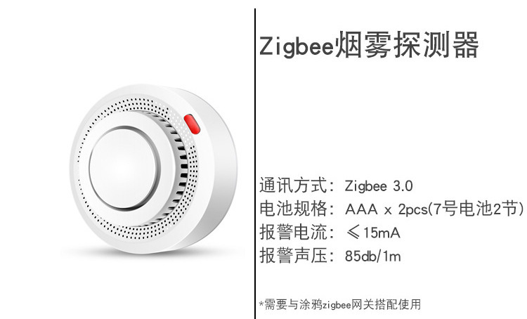 越境tuya煙感知器tuyaスマートクラシックブラック検知器携帯電話リモートコントロールアラームセンサー|undefined