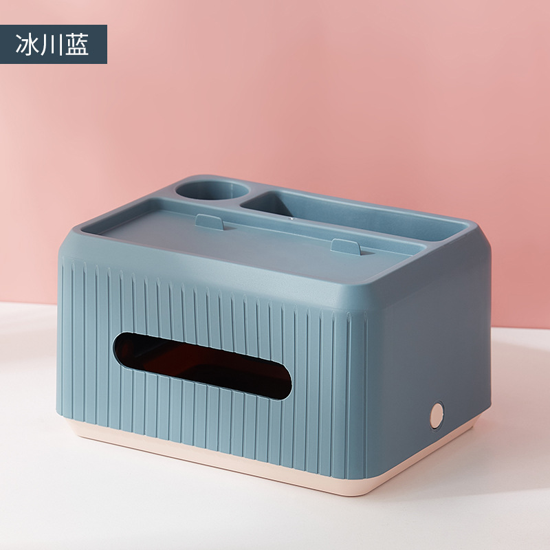 Caja de toallas de almacenamiento de dormitorio multifuncional creativa simple y lujosa caja de extracción de papel de almacenamiento de control remoto de cocina de escritorio