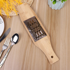 16th bamboo board vegetable cutter, thick copper sheet fine holes potato carrot slicer, kitchen fruit and vegetable storage