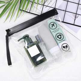 定制热卖eva化妆袋 机场安检液体透明袋 旅行洗漱用品防水密封袋