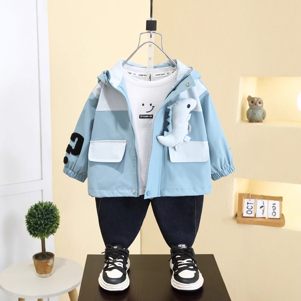 7561 cortavientos para niños para llevar chaqueta de primavera y otoño para niños 2025 nuevo estilo chaqueta casual ropa de chaqueta para niños image 1