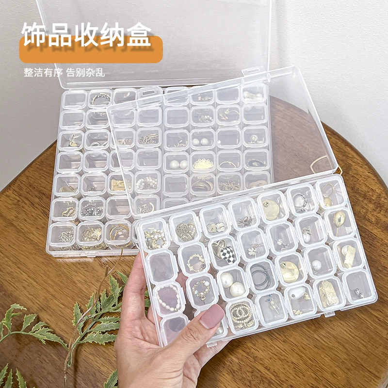 Коробка для ногтей 28 клетка 56 клетка коробка для хранения мини-коробка для хранения коробки для ногтей коробка для инструментов коробка для ювелирных изделий