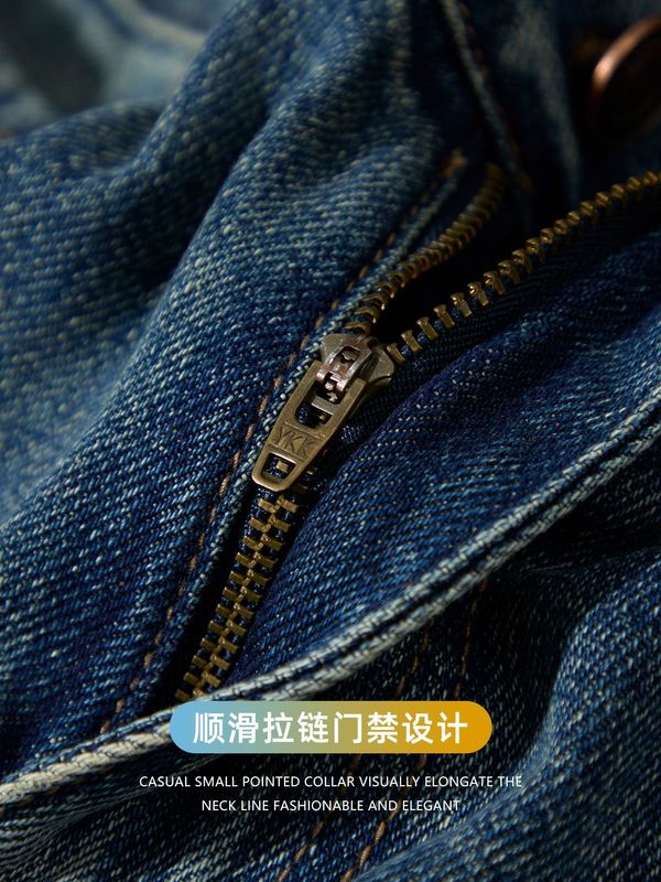 【100%纯棉】高街复古水洗做旧牛仔裤男士长裤vibe舒适阔腿休闲裤|undefined