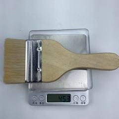 Wooden handle wool brush gourd handle paint brush 5-inch wool brush 2-inch soft bristle brush not easy to shed paint tool brush