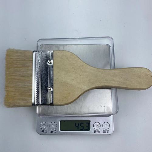 Wooden handle wool brush gourd handle paint brush 5-inch wool brush 2-inch soft bristle brush not easy to shed paint tool brush