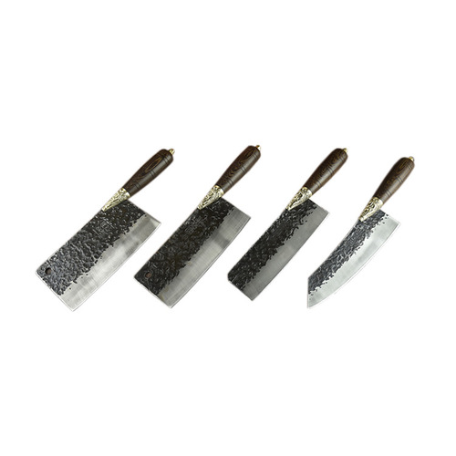 02442 Kitchen Knife Set Hand-forged Polished Cutting Knife Old-style Chopping Knife Chef Knife Set