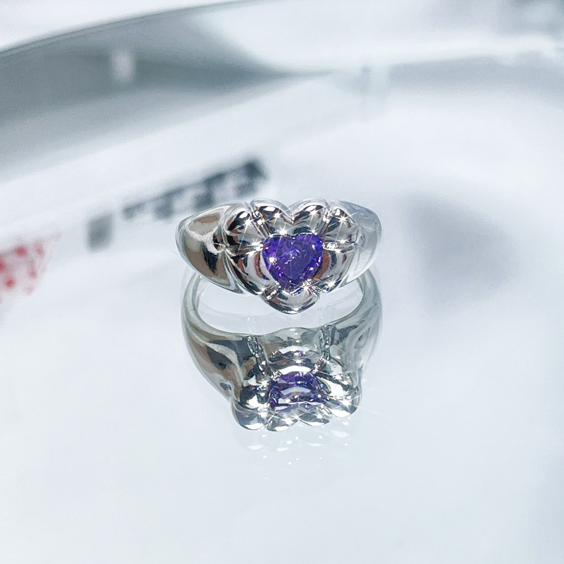 10g Weight Zircon Inlay Material Open Rings Classification Adjustable Ring Size 1 Piece Quantity Daily, Street Occasion Copper Material Star, Heart Shape, Butterfly Pattern Women's Gender Plating, Inlay Design IG Style, Cool Style Style Wholesale IG Style Cool Style Star Heart Shape Butterfly Copper Plating Inlay Zircon Open Rings 10
