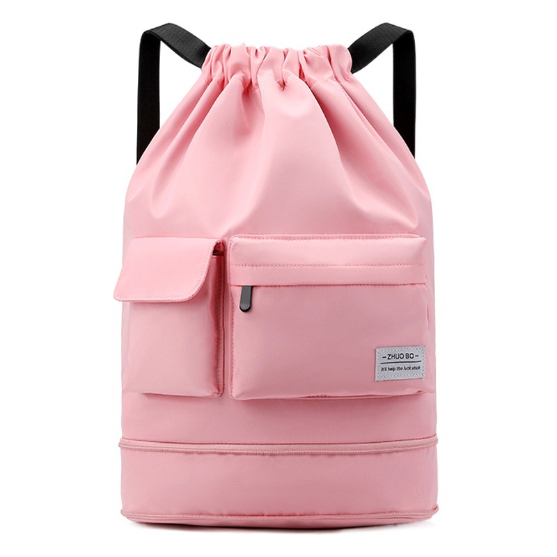 Factory wholesale New wet and dry separation swimming bag women's basketball sports drawstring shoulder bag expansion bezel storage bag