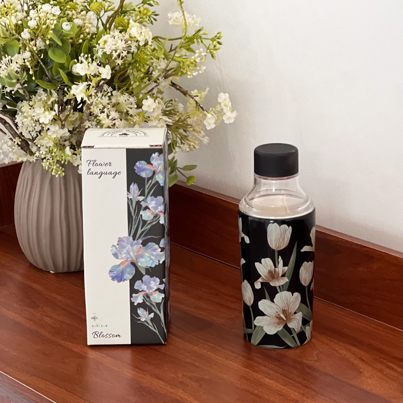 Shang 'en cerámica serie de flores creativas de cerámica tazas de agua fría tazas de mano tazas portátiles para salir tazas de regalo para amigos