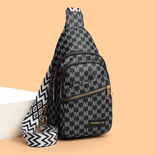 Cross-border women's chest bag, new single-shoulder crossbody bag for women, fashionable ultra-light large capacity women's bag, factory wholesale