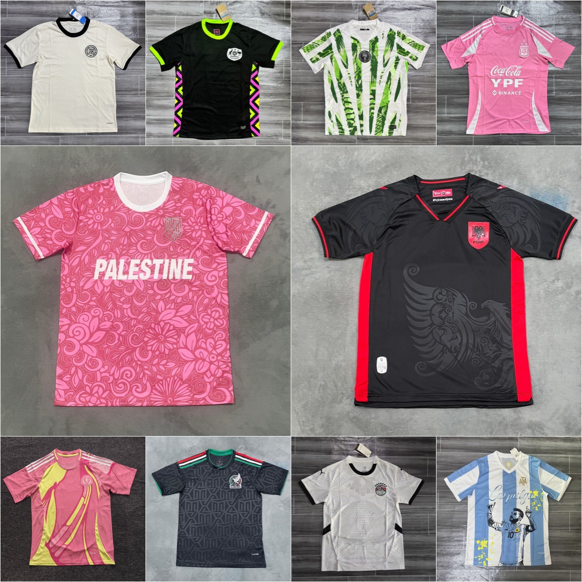 2627 camiseta transfronteriza Argentina Portugal Inglaterra España tailandesa camiseta fútbol