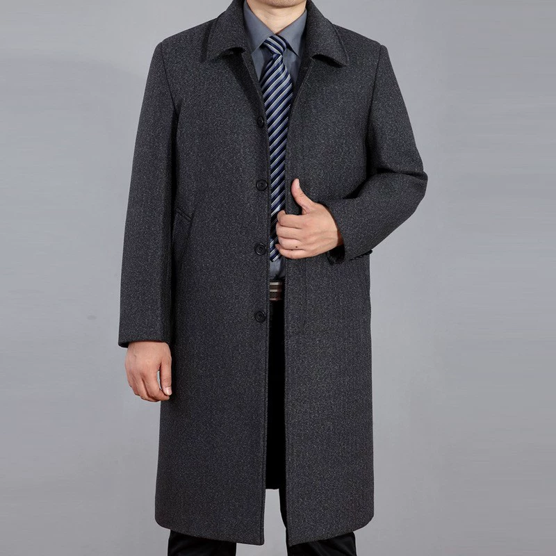 Осеннее шерстяное пальто, trench coat