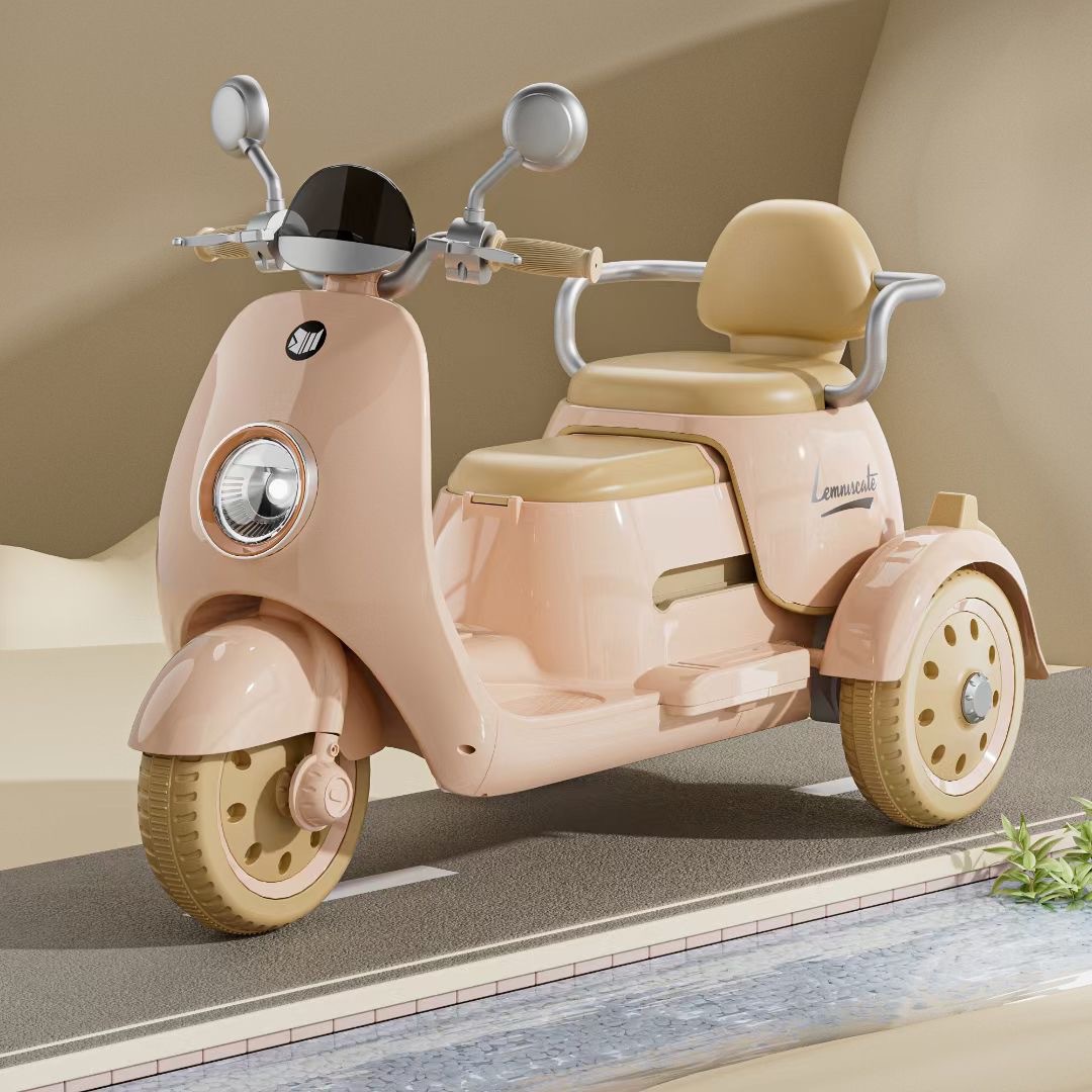 coche eléctrico para niños motocicleta triciclo para niños de sexo masculino carga doble niño coche de juguete de control remoto de doble conducción