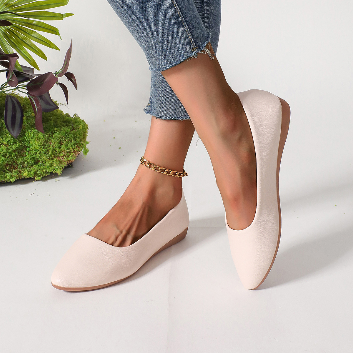 Mocassini donna in pelle classici scarpe basse comode casual_voghion.com