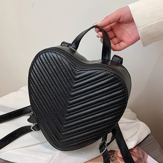 【特价批发】HM爆款双肩包大牌新款手提包女新款心形淑女包学生包