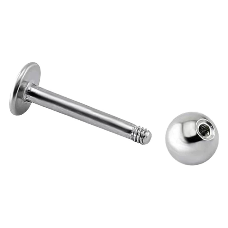 16/14 г внешние зубы титановая сталь губы гвоздь Круглый нижний прокол язык ногтевая база гвоздь ухо кость ГВОЗДЬ ЗАВОД прямая Внешняя торговля трансграничная