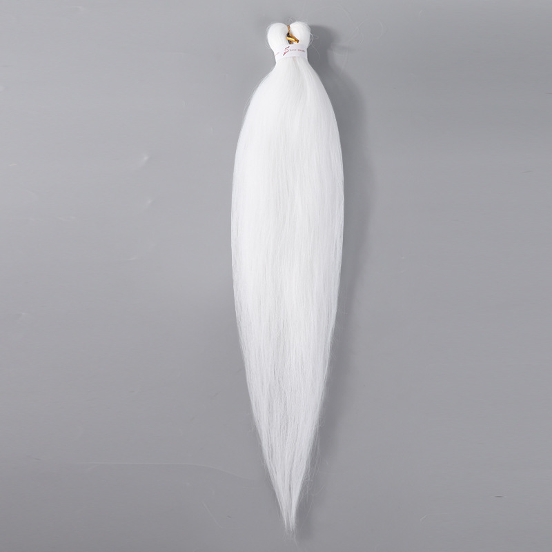 Trenzas grandes Ez, paquete de dos, flequillo exótico y moderno, cabello rizado de estilo exótico, peluca con flequillo completo