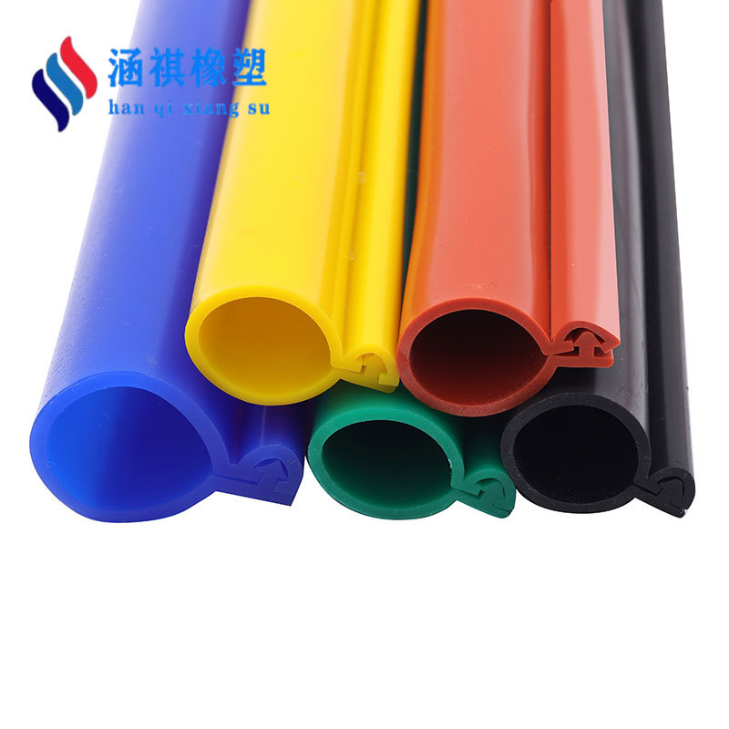 高压电缆绝缘保护套硅胶密封条 卡扣式绝缘裸线电缆保护胶条