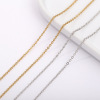 Two-color fashionable chain, necklace stainless steel with tassels, chain bag, simple and elegant design, wholesale