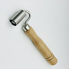 家居贴墙纸壁纸不锈钢施工工具接缝平压轮滚轮带轴承4CM跨境热销