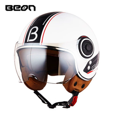 Motorcycle Safety Supplies | Electric Vehicle Half Helmet Motorcycle - moon-with-bright-whitered-teeth-s