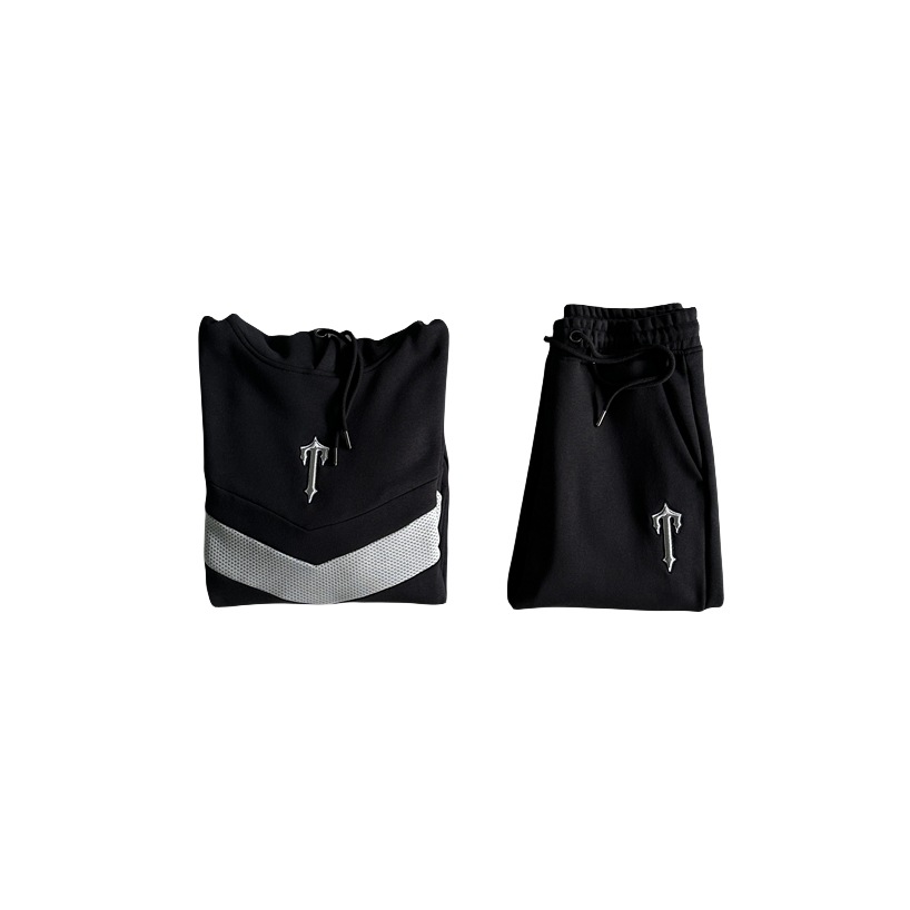 Traje de bordado Trapstar V-Stripe Fleece Chándal de hombre original Drip Drill