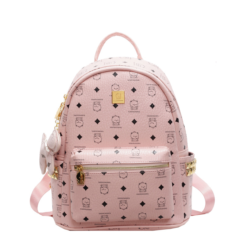 2025 nueva mochila de gran capacidad para mujeres caricaturas lindas osos mochila de mujer impresión de estilo coreano mochila de moda