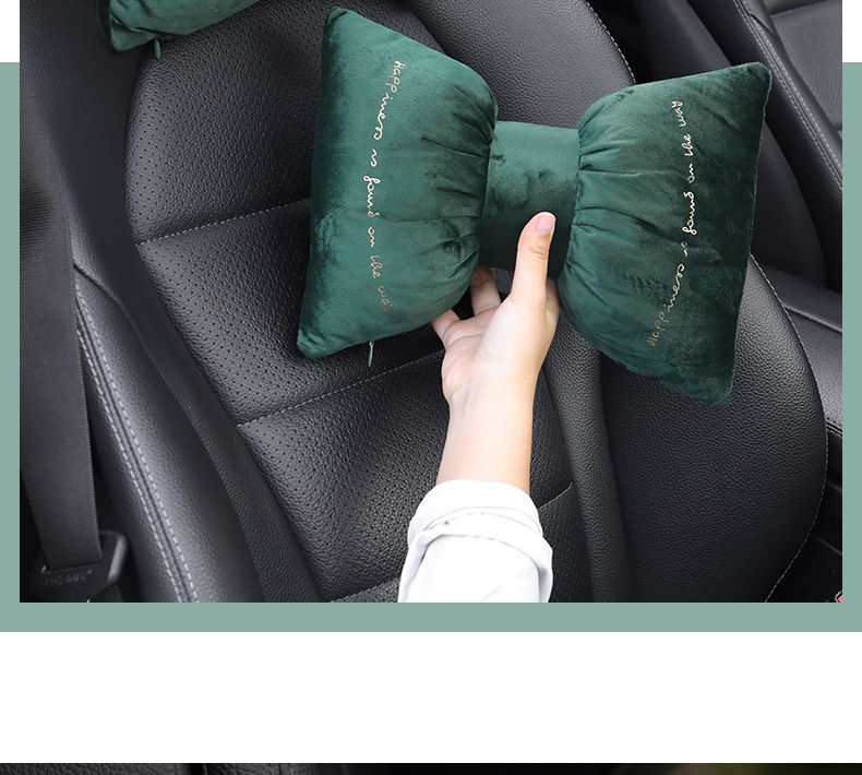 Car headrest lumbar support a pair of car neck pillow main driving neck sleeping pillow car pillow creative cute