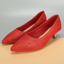 处理春夏新款大码女鞋41一43时尚浅口新娘鞋宴会礼服鞋大号单鞋