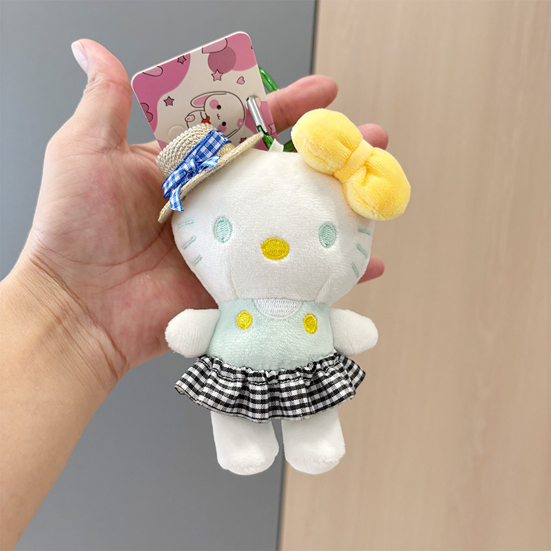 かわいいKT猫のぬいぐるみキーホルダー、人形、景品、バッグ飾り、ぬいぐるみ、プチギフト|undefined