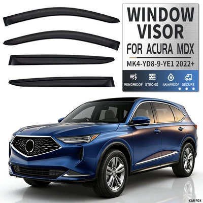 Suitable for Acura MDX Sunny and Rain Baffle Side Window Shade Deflector Rain Eyebrow ACURA MDX Window Visor
