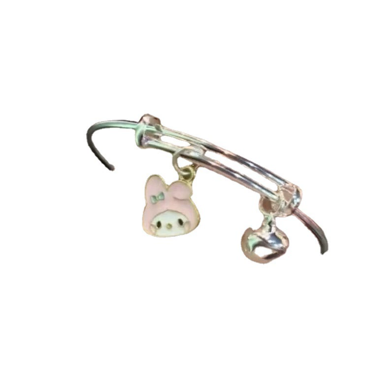 Браслет (Sanrio) Charm My Melody с колокольчиком, милый Korean-style для девушек регулируется, 9 см
