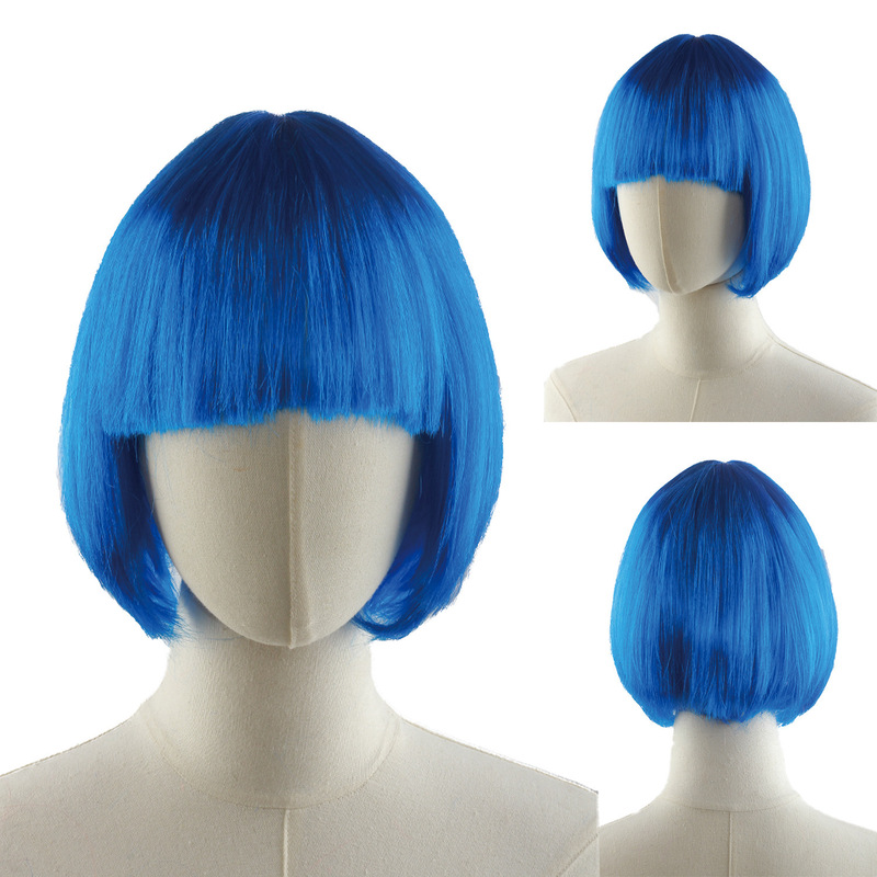 Cosplay Wig Bangs Bob School Performance Props Wig Short Hair Factory Wholesale