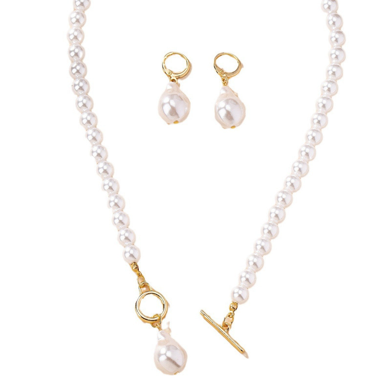 Set collana e orecchini con perle barocche stile francese_voghion.com