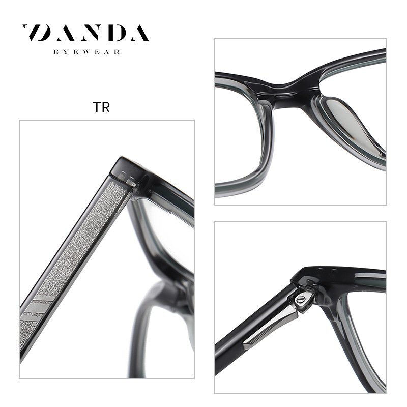 2021 nueva caja de gafas de luz azul retro TR90 primavera pin gafas 3514 unisex gafas lisas