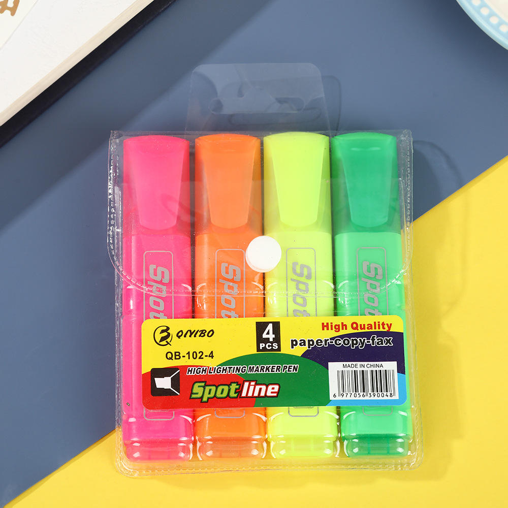 Transfronterizos 6 colores marcador de papel de escritorio de gran capacidad marcador de color marcador de puntos clave