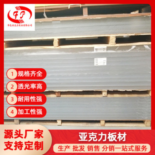 White acrylic plate transparent organic glass plate thick plate durable plate cutting carving processing