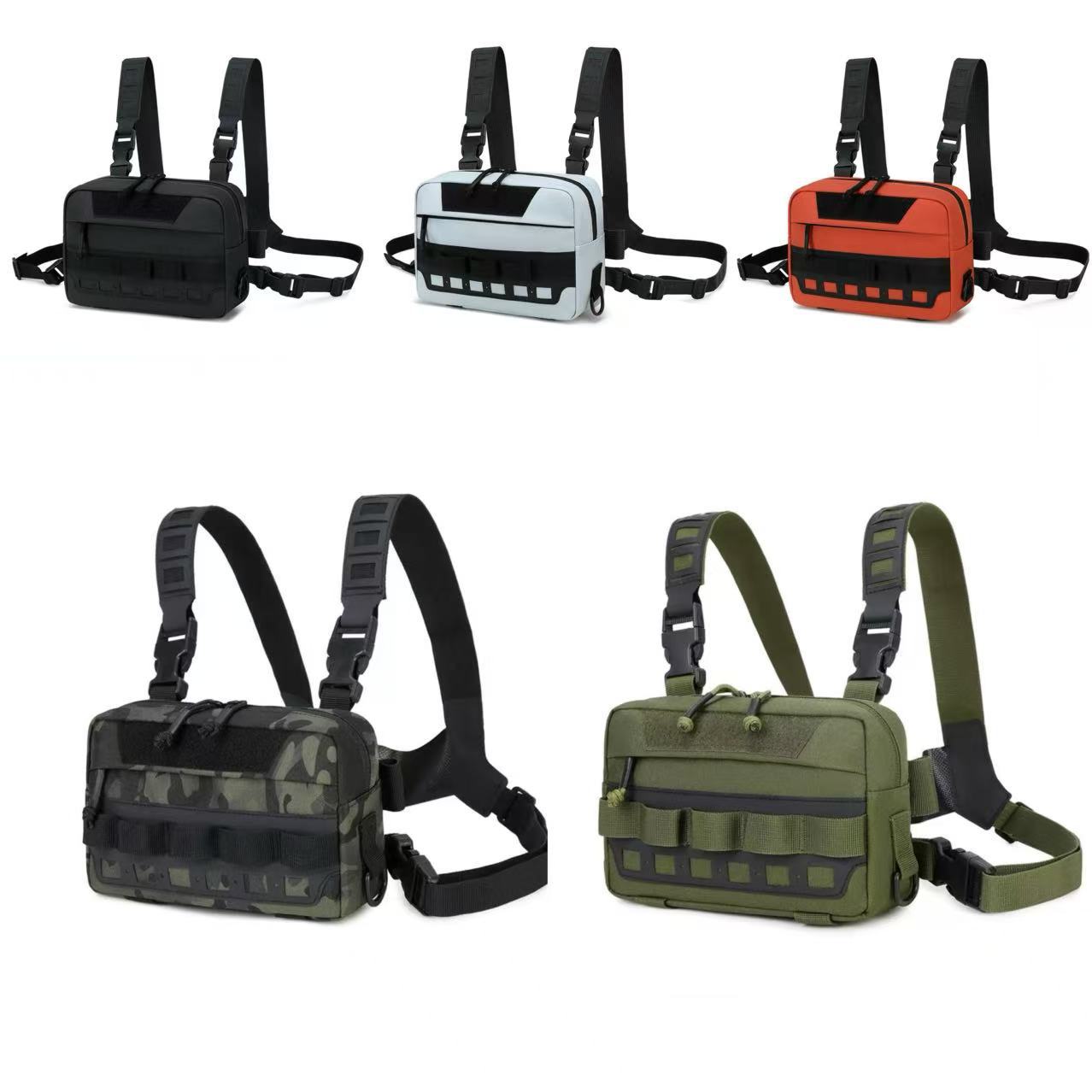 Amazon's New Functional Vest Fishing Vest Camping Workwear Motorcycle Tool Bag Men's Camouflage Tactical Chest Bag