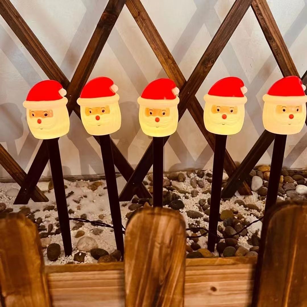 Lámpara de Tierra solar decoración de Navidad lámpara de muñeco de nieve al aire libre jardín lámpara de paisaje Césped lámpara de tierra transfronteriza