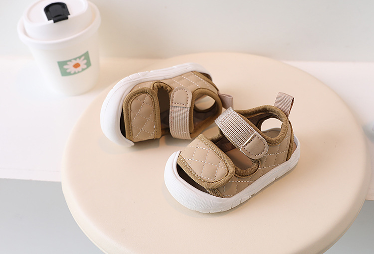 Xiaoxiangfeng Girl Baotou Sandali Walking Baby Suola Morbida Scarpe da Spiaggia per Ragazzi 1-3 Anni_voghion.com